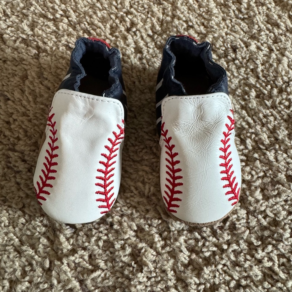 Leather Infant Baseball Shoes